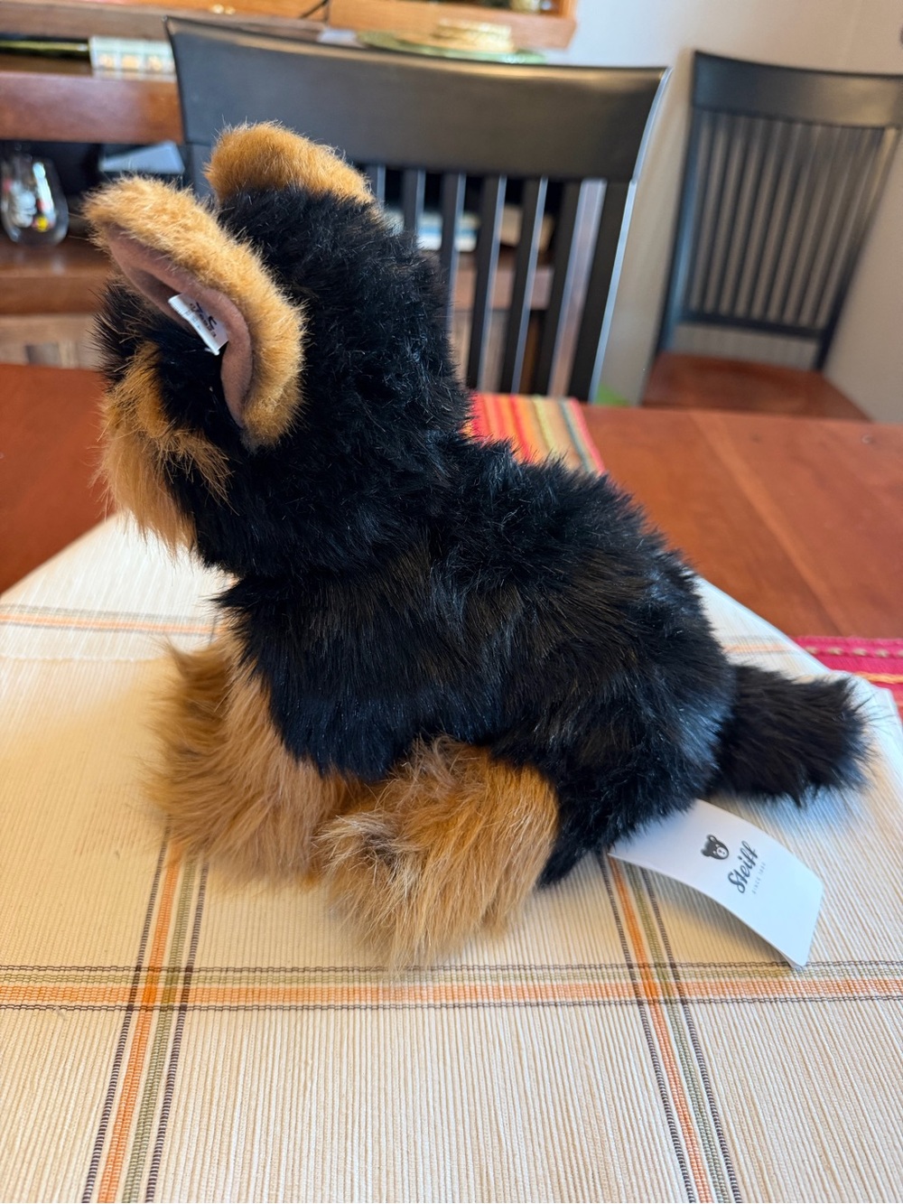 Steiff Herkules Plush Yorkshire Terrier in Black and Brown - - Picture 6 of 11